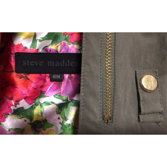 Steve Madden faux leather sleeve utility jacket - Picture 4 of 5